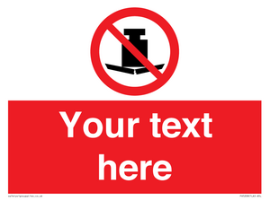 Custom No Heavy Loads Sign